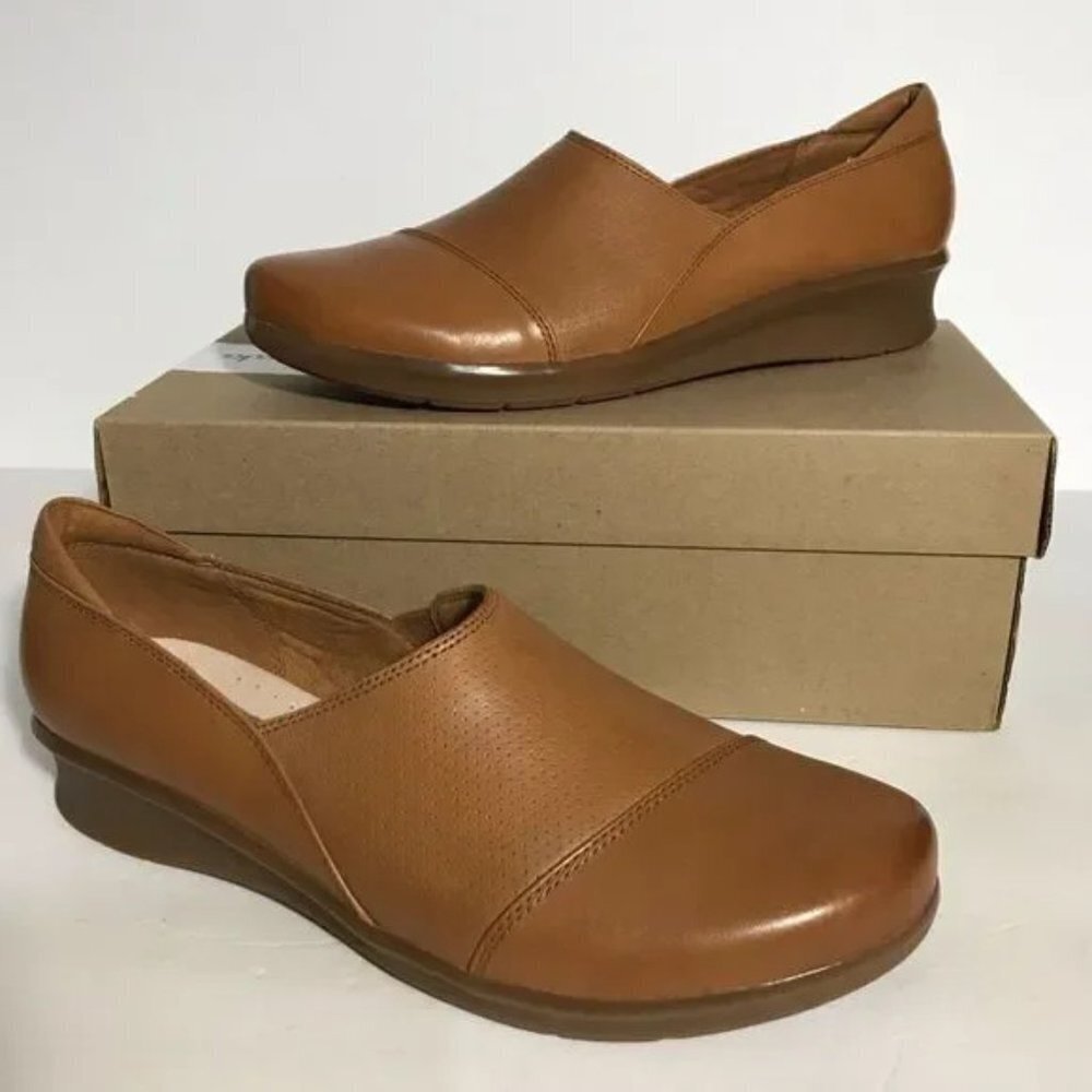Clarks Hope Porter Leather Slip-On Shoes